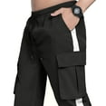 thumbnail image 7 of Big and Tall Cargo Pants for Men Men's Casual Cargo Pants Drawstring Elastic Waist Pants Loose Fit Joggers with Multi Pockets for Streetwear, 7 of 7