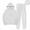 White, variant on Women's Casual Long Sleeve Hooded Sweatshirt and Pants Set with Pockets Soft Comfortable Four Season Athletic Wear