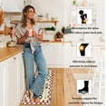 thumbnail image 4 of Red Buffalo Plaid Kitchen Rug Set of 2 Anti Fatigue Thick Farmhouse Kitchen and Mats Comfort Kitchen Floor Mat Waterproof Non Slip Standing Mat for Kitchen, Sink, Office, Laundry, 17.3x28+17.3x47, 4 of 6