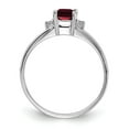 thumbnail image 2 of 14K White Gold Ring Band 2 mm Diamond & Gemstone Mounting, 2 of 4