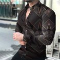thumbnail image 2 of Camisa de blusa de manga larga con estampado de moda de primavera y otoño para hombre Pompotops oipoqjl28763, 2 of 3