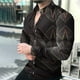 thumbnail image 2 of Camisa de blusa de manga larga con estampado de moda de primavera y otoño para hombre Pompotops oipoqjl28763, 2 of 3