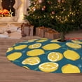 thumbnail image 6 of KLL 30" Christmas Tree Skirt Lemon Xmas Tree Skirts Mat for New Year Xmas Holiday Party Indoor Outdoor Home Decoration, 6 of 7