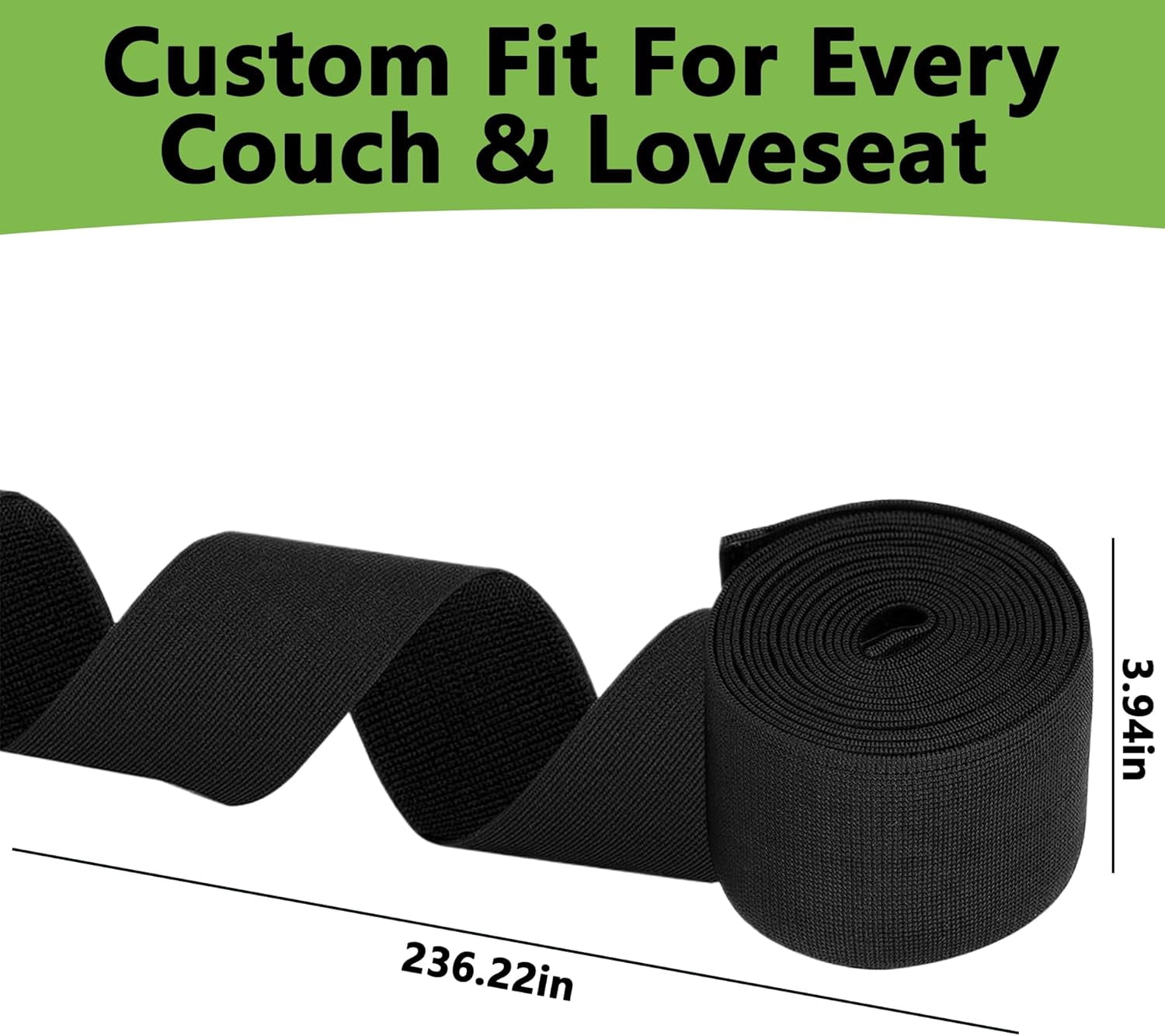 Under Couch Blocker for Pets and Kids Toy Black 3.94 in x 9.84 ft