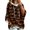 Orange, variant on FGVCTG Halloween Sweatshirts for Women Drawstring 3/4 Sleeve Halloween Hoodie Ghost Graphic Spooky Oversized Pullover Hoodies Black M