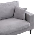 thumbnail image 6 of 74" Modern Upholstered Sofa Couch,Comfy 3 Seater Sofa with 2 Pillows for Living Room Bedroom Apartment,Light Gray, 6 of 7