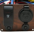 thumbnail image 2 of Crestliner Boat Rocker Switch Panel 2036728 | Woodgrain Plastic, 2 of 3