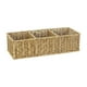 thumbnail image 1 of Cesta tejida con 3 compartimentos, contenedor de almacenamiento, caja rectangular organizadora para mostrador, oficina, escritorio, armarios de baño, 1 of 7