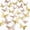 Gold & Rose Gold, 48pcs, variant on Butterfly Wall Decor, 48pcs 3D Butterfly Stickers in 3 Sizes & 4 Styles for Balloon Arch & Cake Decorations, Cute Decals for Girls Room & Birthday Party, Gold
