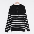 thumbnail image 3 of Vedolay Women's Fall Tops Women's 2023 Long Lantern Sleeve Halter Neck Cutout Knit Pullover Sweater,Black XL, 3 of 5