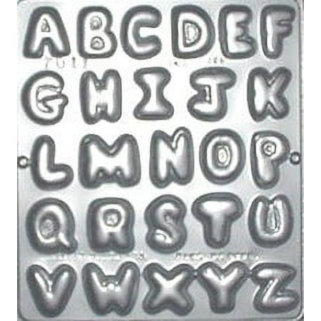 7011 Tufted Alphabet Chocolate Candy Mold