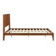 thumbnail image 4 of Euroco Mid-Century Full Size Platform Bed, Bamboo Wood Bed for Bedroom, Brown, 4 of 10
