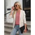 thumbnail image 4 of Camiseta sin mangas de verano para mujer, atuendos informales de negocios, camisa de trabajo elegante, holgada y básica 2024 (rosa-M), 4 of 4