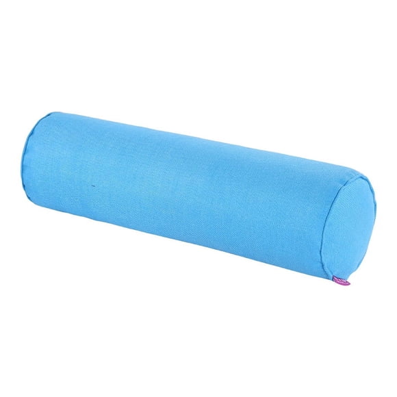 Granjero Gordo Almohada para el cuello redonda para automóvil de 16" x 6" con funda de algodón lavable que brinda el mejor soporte. (Azul cielo)
