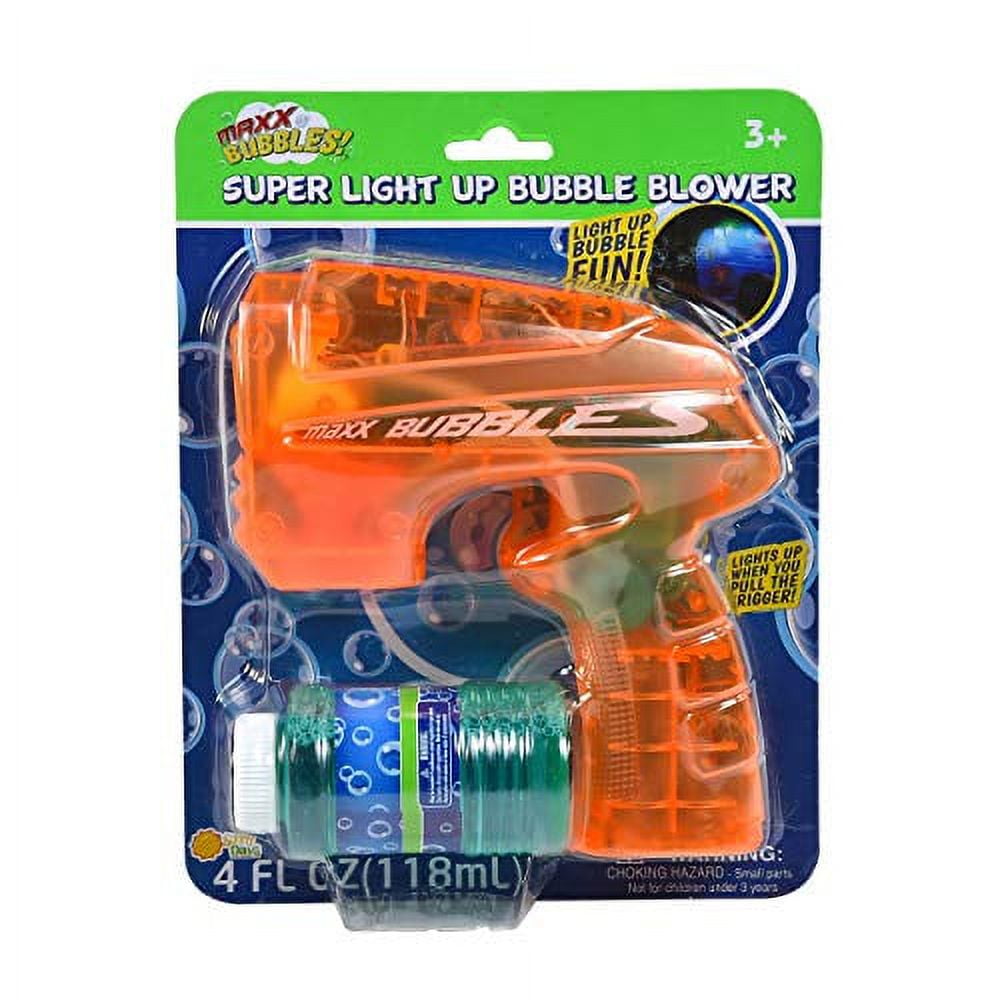 Maxx Bubbles Light-Up Super Bubble Blaster Blower, 2in x 6in