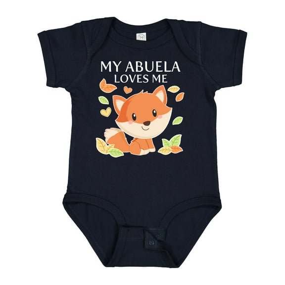 Inktastic My Abuela Loves Me Little Fox Boys or Girls Baby Bodysuit