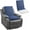 Navy, variant on Extra Large Egg Crate Recliner Seat Cushion for Elderly Tufted Furry Booster Foam Cushion, Pressure Relief for Long Sitting Orthopedic Chair Cushion for Recliners Office Chairs, Beige