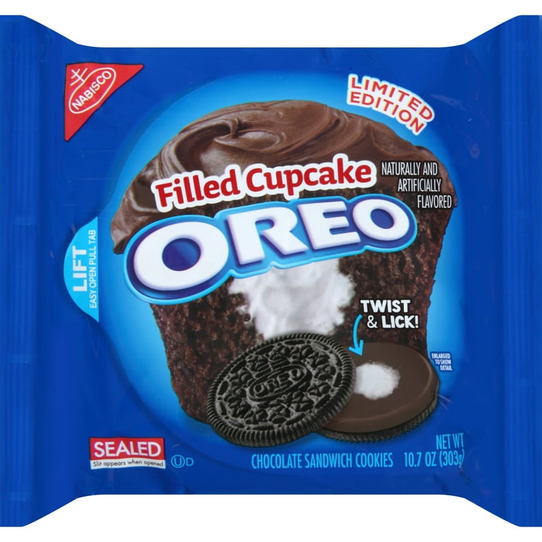 Nabisco Oreo Filled Cupcake Chocolate Sandwich Cookies 10.7 Oz
