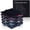 Black, variant on TIDYBOSS White 8 Puzzle Sorting Trays with Lid, 10" x 10"— Stackable Organizer for Puzzles Up to 2000 Pieces