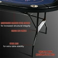 thumbnail image 7 of RayChee 10 Player Foldable Poker Table,Texas Holdem Table for Game Room with Padded Rails and Cup Holders,No Assembly Required, 7 of 7