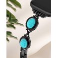 thumbnail image 2 of Wearlizer Boho Turquoise Bracelet Compatible with Apple Watch Band 42/41/40/38/46/45/44/49mm, Adjustable Jewelry Gemstone Strap for iWatch Ultra Series SE 10 9 8 7 6 5 4 3 2 1, 2 of 6