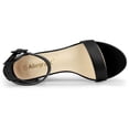thumbnail image 4 of BLISSFUL STEP Women's Open Toe Chunky High Heel Ankle Strap Sandals, 4 of 7