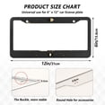 thumbnail image 7 of Aluminum License Plate Frame 2 Pack Car Exterior Accessory Car Tag Holder for Front Rear Plates Cars Decor Moon Phases with Flowers and Stars, 7 of 7