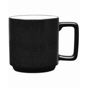 Noritake Colortex Stone Stax Mugs, Set of 4, Black