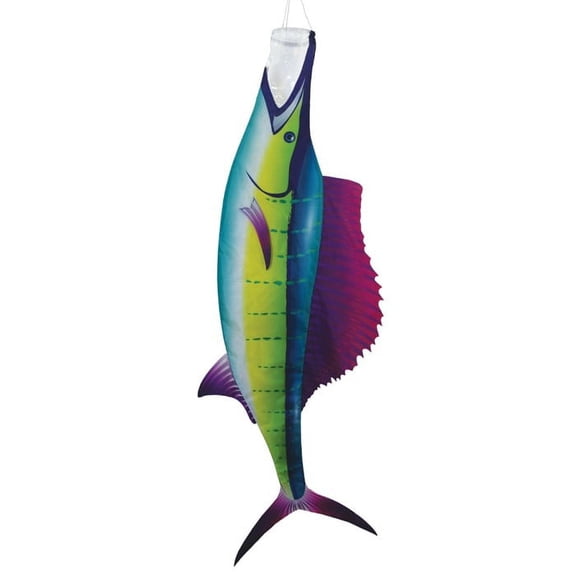 In the Breeze 5159 — Sailfish 50-Inch Fish Windsock - Colorful Outdoor Realistic Fishsock