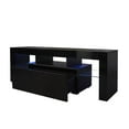 thumbnail image 3 of Hassch TV Stand with LED RGB Lights, Flat Screen TV Cabinet, Gaming Consoles, for TVs up to 55inches, Black, 3 of 10