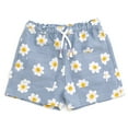 thumbnail image 5 of imagikids Daisy Floral Girls Peplum T-Shirt and Chambray Shorts Outfit Set Toddler to Big Kid Sizes, 5 of 5