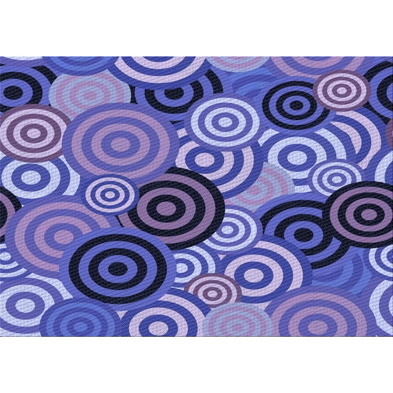 Ahgly Company Machine Washable Indoor Rectangle Transitional Purple Mimosa Purple Area Rugs, 2' x 4'