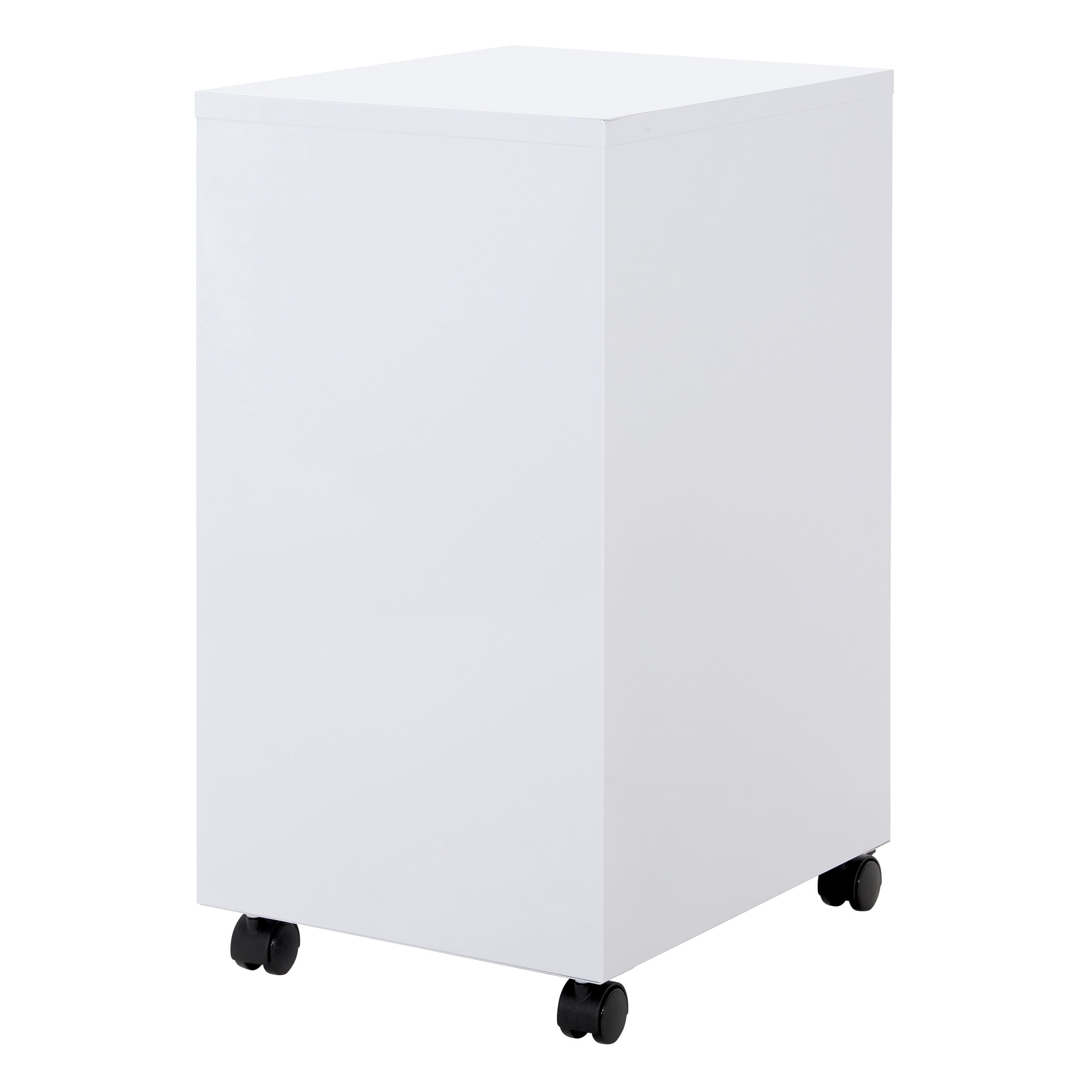 OSP Home Furnishings 2-Drawer Mobile Locking Metal File Cabinet, White