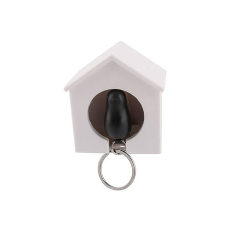 - Sparrow Shaped Plastic Pendant Split Ring Handbag Purse Decoration