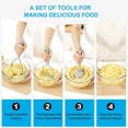 thumbnail image 3 of 2PCS Potato Masher Set, Stainless Steel Smasher Kitchen Tools for Perfect Mashed Potatoes, Guacamole, Beans, Vegetables, Fruit, Meat Butter & Puree & More, 3 of 7