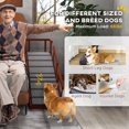 thumbnail image 3 of Brown Wooden Dog Ramp for Large Dogs - 60" Long, Non-Slip & Removable Guardrails for Couch, Bed, Living Room Furniture, 3 of 7