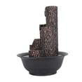 thumbnail image 1 of Tabletop Fountain Wealth Increase Humidity Small Waterfall Like LED Lights for Relaxation, Circulating Water Symbolizes Continuous Flows, 1 of 7