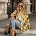 thumbnail image 4 of SCRAWLGOD Sunflower Cardigan Jackets for Women Dressy Sweaters for Women Trendy Clothes Size S Long Sleeve Ladies Cardigan Jacket Soft Sweater Coat with Pockets for Party, 4 of 7