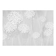thumbnail image 2 of Tiptophomedecor Peel and Stick Floral Wallpaper Wall Mural - White Flower Fantasie - Removable Wall Decals, 2 of 3