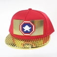 thumbnail image 4 of Rompecabezas sombrero niños DIY pixel building blocks creativo oro y plata placa ensamblada hombres y mujeres hip hop gorra de padres e hijos, 4 of 4