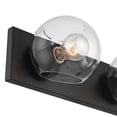 thumbnail image 3 of Possini Euro Design Possini Euro Michaelis 26" Wide Black 3-Light Bath Light, 3 of 9