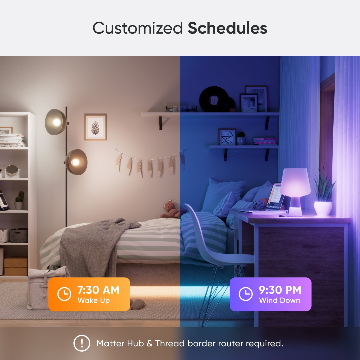 Nanoleaf Essentials Matter WiFi A19 LED Smart Bulb (3pk)