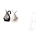 thumbnail image 5 of Elegantes Figuras De Cisne De Cerámica Y Mesa Auxiliar De Acrílico Transparente Para Escritorio, Colección, Aniversario, Estante, Decoración, Chimenea, Oficina, Balcón, Montaje, 5 of 8
