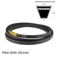 thumbnail image 2 of Unique Bargains A63 V-Belts 63' Mid-Perimeter, A-Section Rubber Drive Belt 2pcs, 2 of 3