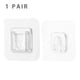thumbnail image 1 of Worallymy Gancho de pared Soportes de almacenamiento de doble cara de plástico Colgador de pared autoadhesivo Soporte de pared impermeable para baño 1 par Worallymy JD735816370, 1 of 7