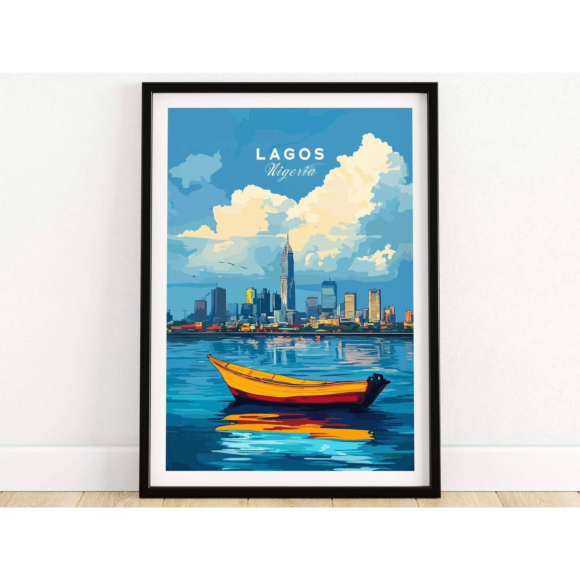 Lagos Nigeria Travel Print Nigeria Lagos Art Print Travel Print Home Dcor Poster Gift Digi