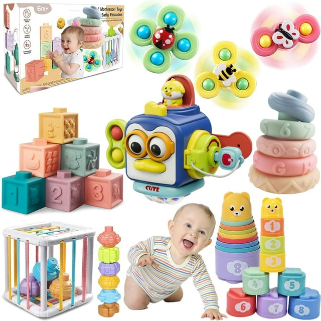 Mordedor para bebés ELLECK Busy Cube de 6 a 12 meses y 1 a 3 años