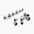 thumbnail image 1 of 40pcs Stainless Steel Cord Ends Metal Rope End Caps Mini Oval Shaped Terminators for DIY Crafts Jewelry Making Supplies, 1 of 3