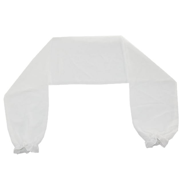 maskred Boléro en Chiffon à Manches Longues pour Femmes à la Mode Blanc 3Set