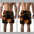thumbnail image 3 of luoweisi Men's Beach Shorts Quick Dry Swim Trunks with Mesh Lining Halloween Black Cat M, 3 of 5